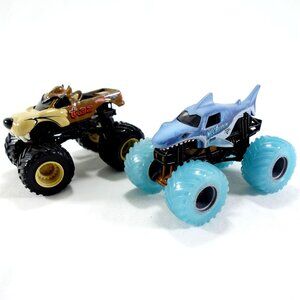 Hot Wheels Monster Jam Taz‎ & Megalodon Shark Monster Trucks Die-Cast 1:64 Scale